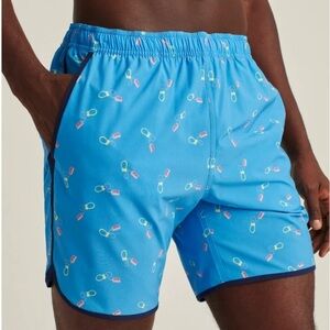 Bonobos Throwback Swim Trunks Mix Tapes Printed Shorts M